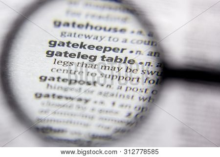 Word Or Phrase Gateleg Table In A Dictionary
