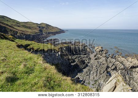 Morte Point Viewed From Above Rockam Beach, North Devon, Uk