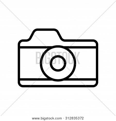 Camera Icon In Trendy Flat Style Isolated On White Background