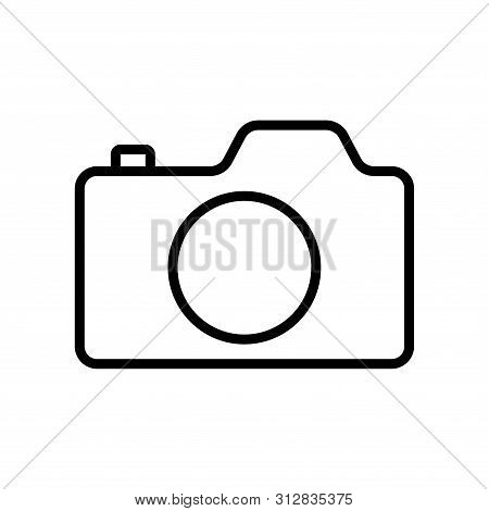Camera Icon In Trendy Flat Style Isolated On White Background
