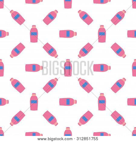 Seamless Pattern For Womens Beuty Salon Or Cosmetics Store, Hair Salon. Vector Illustration