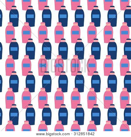 Seamless Pattern For Womens Beuty Salon Or Cosmetics Store, Hair Salon. Vector Illustration