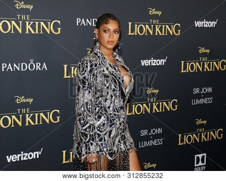 Beyonce at the World premiere of 'The Lion King' held at the Dolby Theatre in Hollywood, USA on July 9, 2019.