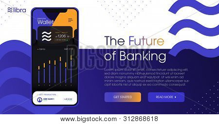 Libra Cryptocurrency Template Design.new Cryptocurrency. Calibra Is A New Digital Wallet For A New D