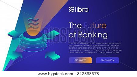 Libra Cryptocurrency Template Design.new Cryptocurrency. Calibra Is A New Digital Wallet For A New D