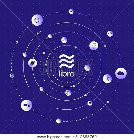 Libra Cryptocurrency Template Design.new Cryptocurrency. Calibra Is A New Digital Wallet For A New D