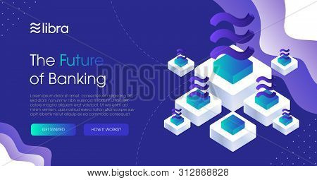 Libra Cryptocurrency Web Template Design.new Cryptocurrency. Calibra Is A New Digital Wallet For A N