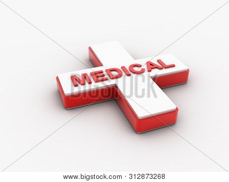 3d Rendered Medical Sign Isolated On A White Background
