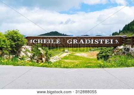 Cheile Gradistei, Fundata, Romania - May 25, 2019: Cheile Gradistei Bridge, Fundata, Brasov, Romania