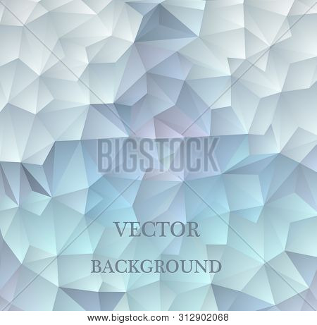 Abstract Geometric Background With Transparent Triangles. Vector Illustration.
