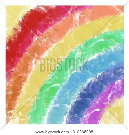 Abstract Multicolored Watercolor Background With Stone Texture With Paint Stains
