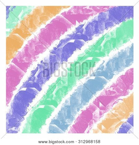 Abstract Multicolored Watercolor Background With Stone Texture With Paint Stains
