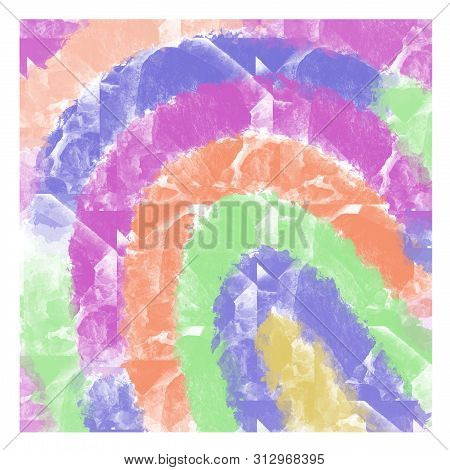 Abstract Multicolored Watercolor Background With Stone Texture With Paint Stains