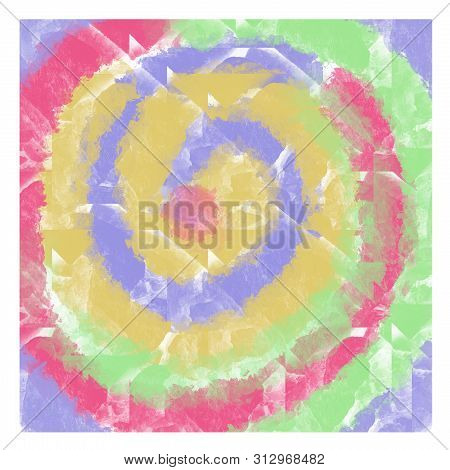 Abstract Multicolored Watercolor Background With Stone Texture With Paint Stains