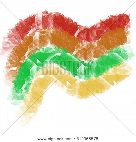 Abstract Multicolored Watercolor Background With Stone Texture With Paint Stains