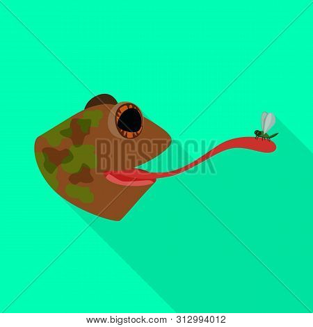 Bitmap Illustration Of Toad And Head Icon. Set Of Toad And Stickyl Bitmap Icon For Stock.