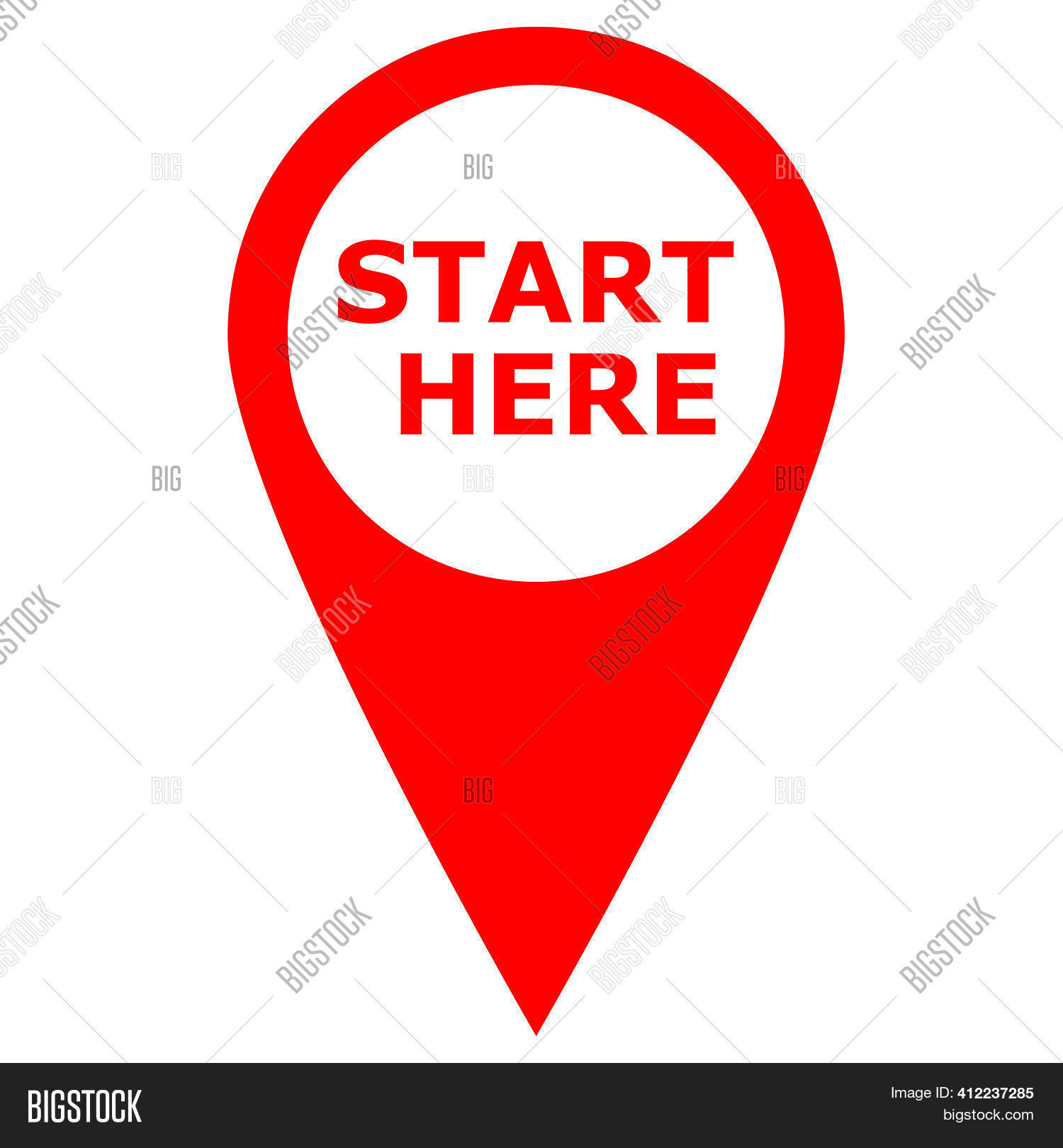 Start Here Red Icon Image Photo Free Trial Bigstock Start Here Red Icon Image Photo Free Trial Bigstock