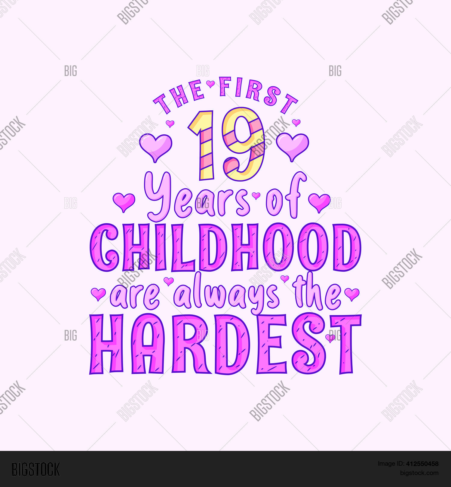 19th Birthday Vector & Photo (Free Trial) | Bigstock