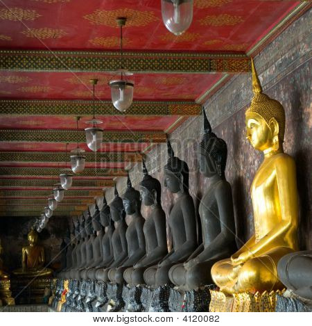 Golden Buddha nel Wat Sutat, Bangkok