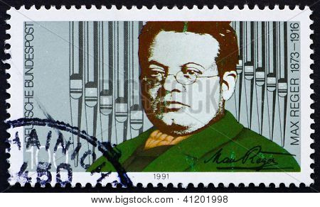 Timbre-poste Allemagne 1991 Max Reger