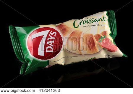 Lviv, Ukraine - April 23, 2020: 7 Days Croissants In A Package