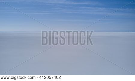 Aerial Of Salar De Uyuni, Salar De Tunupa, Worlds Largest Salt Flat, In The Altiplano Of Bolivia In 