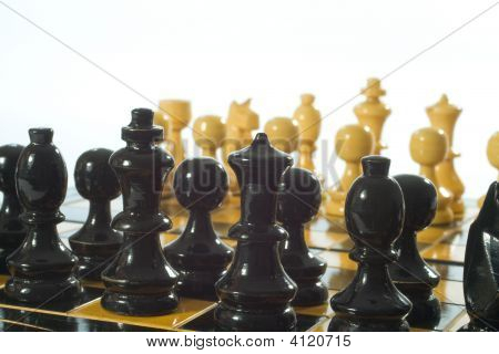 Wooden Glyphic Chess