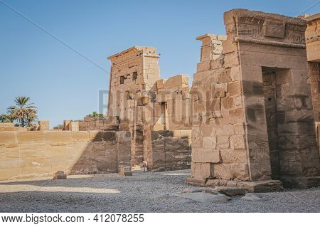 Ruins Of The Egyptian Karnak Temple, The Largest Open-air Museum In Luxor.