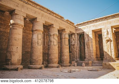 Ruins Of The Egyptian Karnak Temple, The Largest Open-air Museum In Luxor.