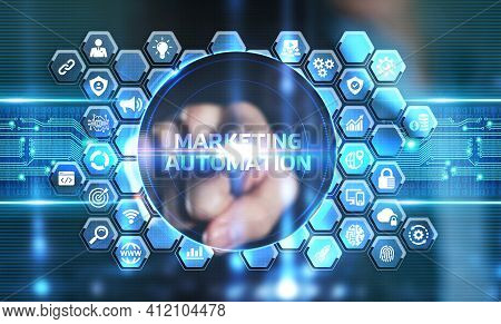 Planning Marketing Strategy. Business, Technology, Internet And Network Concept. Young Businessman S