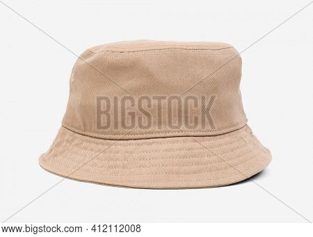 Beige bucket hat unisex accessory