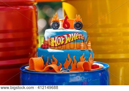 Candy Bar On Boy Birthday Party Hot Wheels Or Racing Theme
