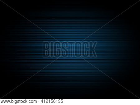 Abstract Holizontal Dark Blue Stripes Lines Background And Texture. You Can Use For Ad, Poster, Temp