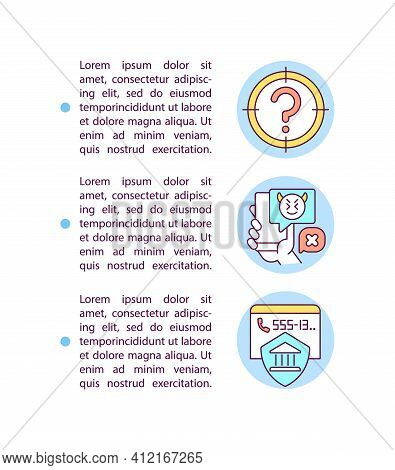 Phone Scams Features Concept Icon With Text. Method Of Fraud. Confidential Information. Ppt Page Vec