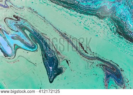 Liquid Marble Background. Abstract Background Or Texture. Marbling Artwork Texture. Acrylic Fluid Ar