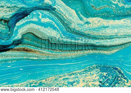 Liquid Marble Background. Abstract Background Or Texture. Marbling Artwork Texture. Acrylic Fluid Ar