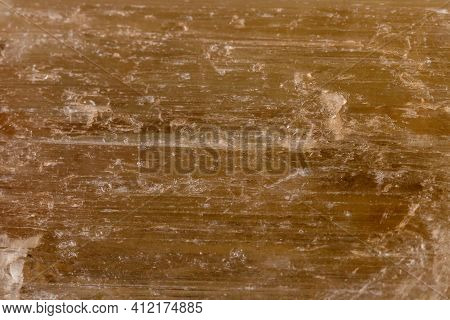 Macro Mineral Stone Spodumene On A Black Background Close Up