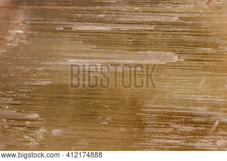 Macro Mineral Stone Spodumene On A Black Background Close Up