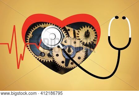 Heartbeat Line Heart Cardio