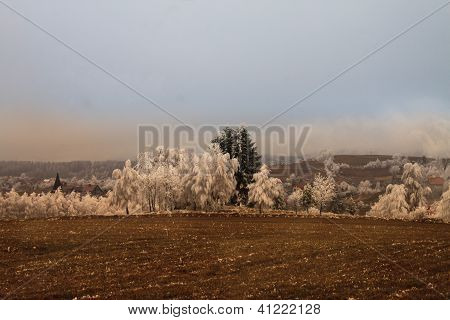zmrzlá krajina