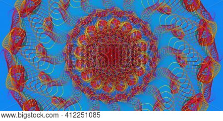 Tie Dye Striped Pattern Abstract Background. Cotton Fabric Abstract Texture Background.