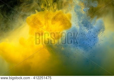 Tie Dye Striped Pattern Abstract Background. Cotton Fabric Abstract Texture Background.