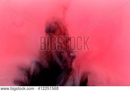 Tie Dye Striped Pattern Abstract Background. Cotton Fabric Abstract Texture Background.