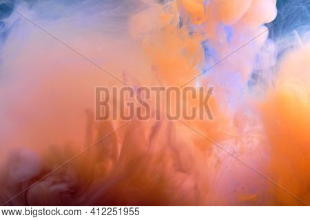 Tie Dye Striped Pattern Abstract Background. Cotton Fabric Abstract Texture Background.