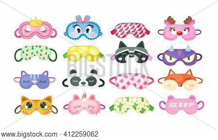 Eye Mask Sleeping Night. Sleep Masks Different Shapes, Eye Protection Accessories, Prevention Of Hea
