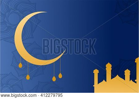 Vector Illustration Background With Ramadan Theme. Vector Graphics To Design Your Artworks Which Is 