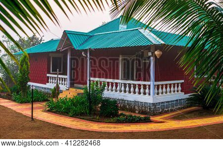 Indian House With Traditional Roof Design
