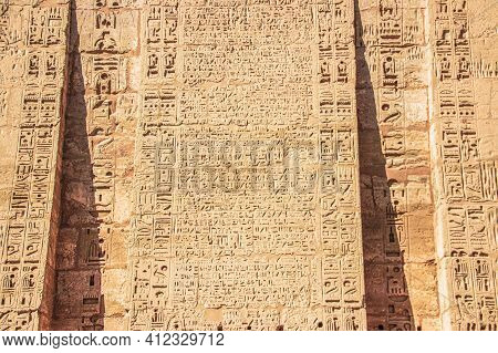 Ruins Of The Egyptian Karnak Temple, The Largest Open-air Museum In Luxor.