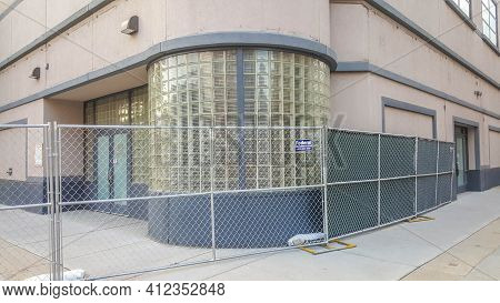Chicago, Il August 9, 2016, Oprah Winfrey Harpo Studios Building Fenced Off, About To Be Demolished 