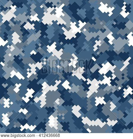 Camouflage Seamless Pattern. Abstract Modern Vector Military Backgound.